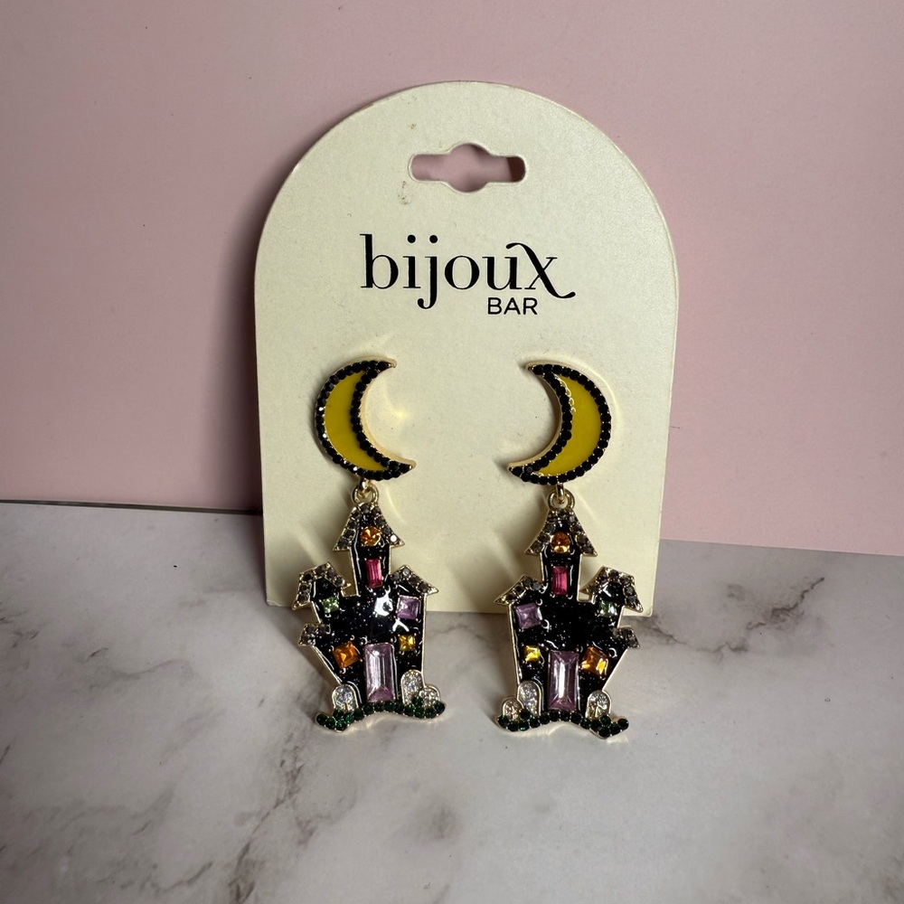 Bijoux Bar Multicolor Castle Earrings